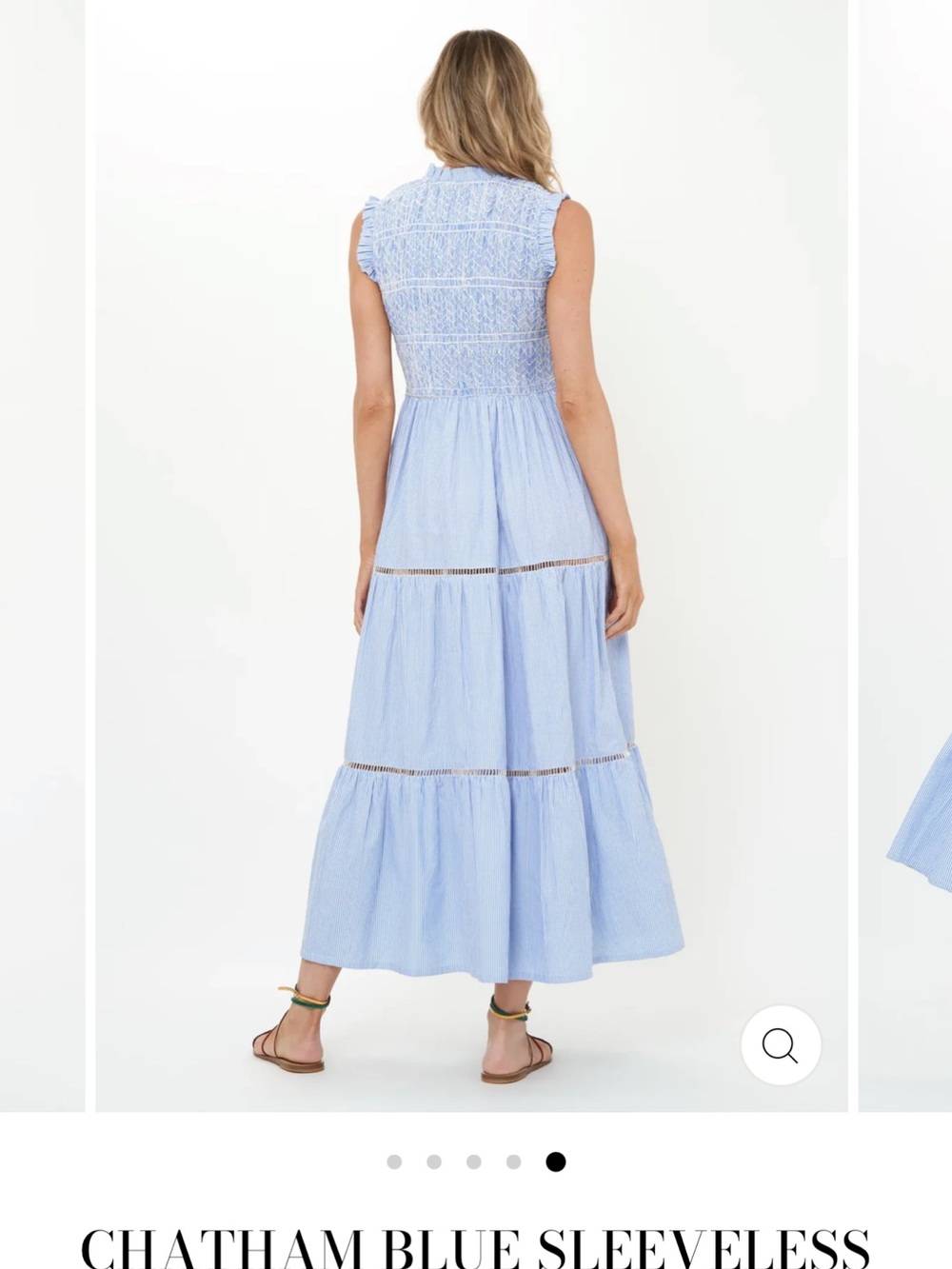 NWT Oliphant Chatham Light Blue Sleeveless Maxi Dress (Size Small) - Picture 1 of 8